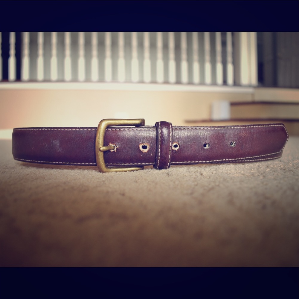 Vintage Leather Coach Belt